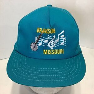 Vintage Branson Missouri MO Snapback Hat Blue One Size Made USA